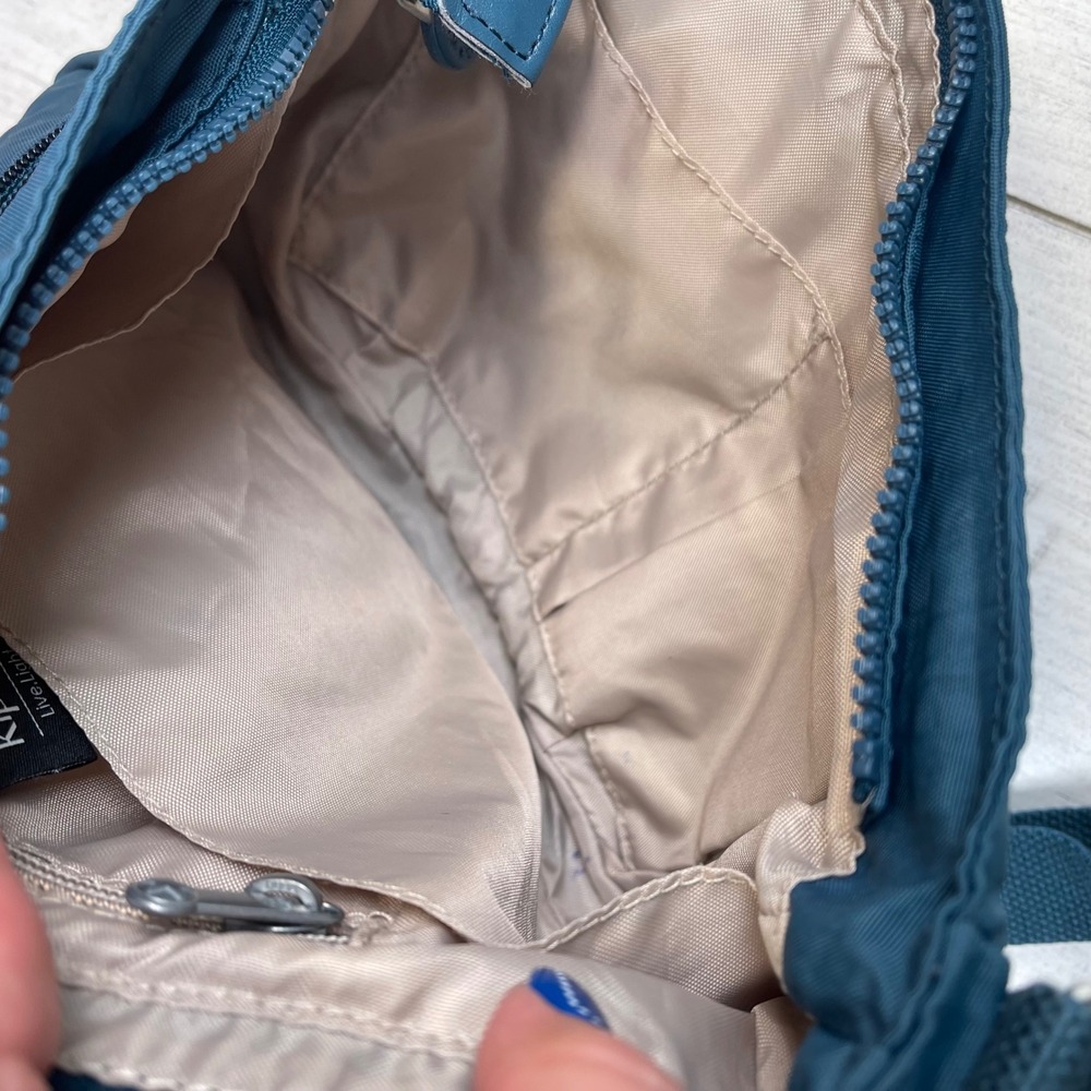 Kipling Crossbody Bag Teal Blue S/M Excellent Nylon Travel Shoulder Bag - Picture 15 of 16
